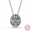 Wholesale Women's 925 Sterling Silver Yshaped Necklace With Geometric Zircon Pendant And Electroplating