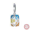 Wholesale Women's 925 Sterling Silver Yshaped Necklace With Geometric Zircon Pendant And Electroplating