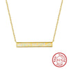 Wholesale Women's 925 Sterling Silver Yshaped Necklace With Geometric Zircon Pendant And Electroplating