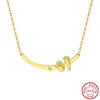 Wholesale Women's 925 Sterling Silver Yshaped Necklace With Geometric Zircon Pendant And Electroplating