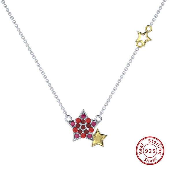 Wholesale Women's 925 Sterling Silver Yshaped Necklace With Geometric Zircon Pendant And Electroplating