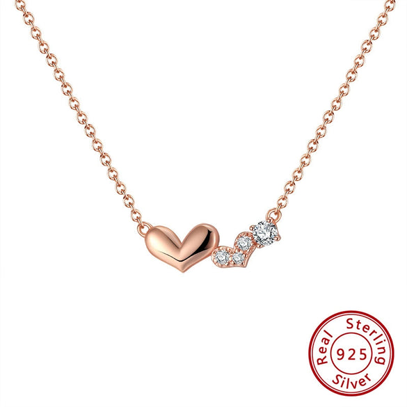 Wholesale Women's 925 Sterling Silver Yshaped Necklace With Geometric Zircon Pendant And Electroplating