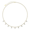 Wholesale Women's 925 Sterling Silver Yshaped Necklace With Geometric Zircon Pendant And Electroplating