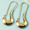 Wholesale Women's Street Style Copper Ushaped Electroplated Earrings