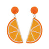 Wholesale Women's Summer Fruit Shaped Rice Bead Earrings In Little Fresh Style