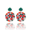 Wholesale Women's Summer Fruit Shaped Rice Bead Earrings In Little Fresh Style