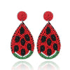Wholesale Women's Summer Fruit Shaped Rice Bead Earrings In Little Fresh Style