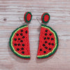 Wholesale Women's Summer Fruit Shaped Rice Bead Earrings In Little Fresh Style