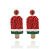 Wholesale Women's Summer Fruit Shaped Rice Bead Earrings In Little Fresh Style