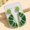 Wholesale Women's Summer Fruit Shaped Rice Bead Earrings In Little Fresh Style