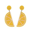 Wholesale Women's Summer Fruit Shaped Rice Bead Earrings In Little Fresh Style