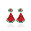Wholesale Women's Summer Fruit Shaped Rice Bead Earrings In Little Fresh Style
