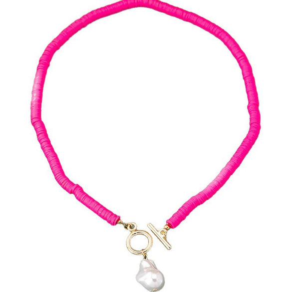Wholesale Women's Sweet And Cool Style Alloy Electroplated Flower Shape Necklace With Regular Chain