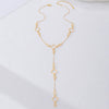 Wholesale Women's Sweet And Cool Style Alloy Electroplated Four Leaf Clover Double Layer Necklace And Earring Set