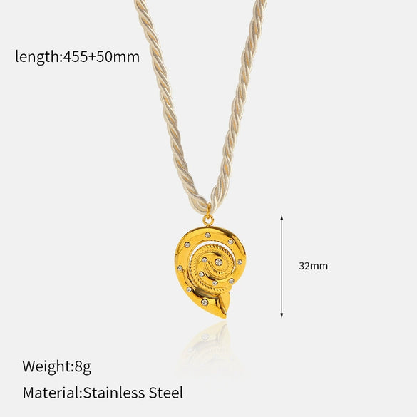 Wholesale Women's Sweet And Cool Style Animal Zodiac Stainless Steel And Titanium Steel Electroplated Pendant Necklace