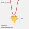 Wholesale Women's Sweet And Cool Style Animal Zodiac Stainless Steel And Titanium Steel Electroplated Pendant Necklace
