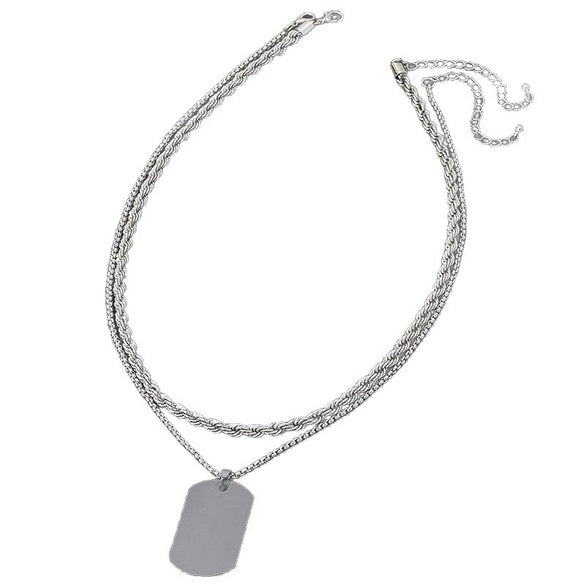Wholesale Women's Sweet And Cool Style Flower Pattern Zinc Alloy Pendant Necklace With Electroplating
