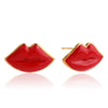 Wholesale Women's Sweet And Cool Style Geometric Stainless Steel Electroplated Earrings