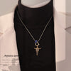 Wholesale Women's Sweet And Cool Style Real Gold Plated Bull Head Pendant Necklace