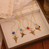 Wholesale Women's Sweet And Cool Style Real Gold Plated Bull Head Pendant Necklace