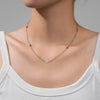 Wholesale Women's Sweet Animals Style Titanium Steel Geometric Pig Nose Necklace With Electroplating Treatment And Box Chain