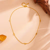 Wholesale Women's Sweet Animals Style Titanium Steel Geometric Pig Nose Necklace With Electroplating Treatment And Box Chain
