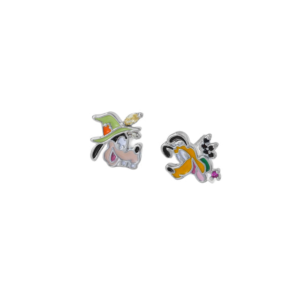 Wholesale Women's Sweet Cartoon Animal Copper Earrings With Oil Dropping Design