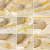 Wholesale Women's Sweet Fashionable Nonfading Electroplated Titanium Steel Necklace With Heart And Flower Patterns