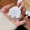 Wholesale Women's Sweet Geometric Alloy Earrings With 925 Silver Needle And Electroplating