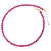 Wholesale Women's Sweet Geometric Cord Handwoven Copper Pendant Necklace