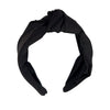 Wholesale Women's Sweet Handmade Cloth Widebrimmed Knotted Solid Color Cross Hair Band Hair Accessories