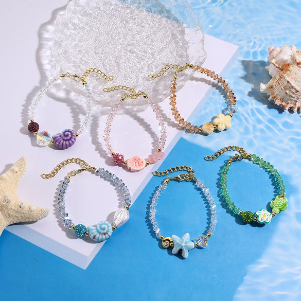 Wholesale Women's Sweet Light Luxury Highend Bracelet With Artificial Crystal Diamond Set Geometric Pattern
