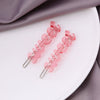 Wholesale Women's Sweet Metal Acetate Letter Clips Oil Dripping And Carved Design Including Side Clips Bangs Clips And Frog Clips