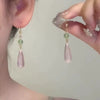 Wholesale Women's Sweet Retro Resin Water Drop Shape Handmade Ear Hook Earrings