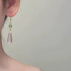 Wholesale Women's Sweet Retro Resin Water Drop Shape Handmade Ear Hook Earrings