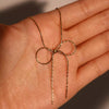 Wholesale Women's Sweet Retro Titanium Steel Bow Necklace With Gold Chain And Electroplating