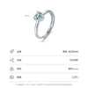 Wholesale Women's Sweet Simple S925 Sterling Silver Heartshaped Zircon Electroplated Ring