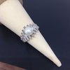 Wholesale Women's Sweet Style Freshwater Pearl Ring Copper 18K Gold Electroplated Microinlaid Zircon Fishbone Flat Round And Bun Round