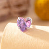 Wholesale Women's Sweet Style Heartshaped Zircon Inlaid Titanium Steel Ear Nail