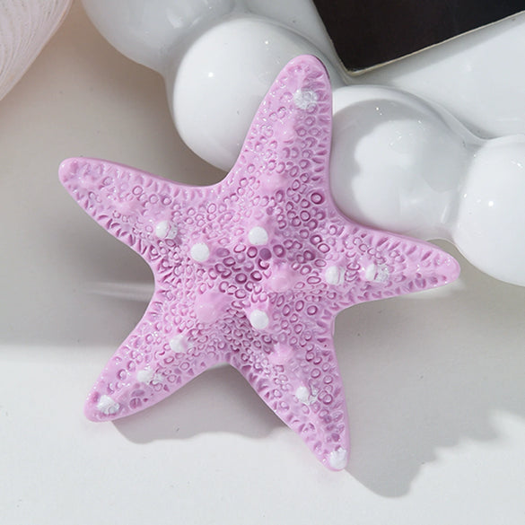 Wholesale Women's Sweet Style Starfish Duckbill Clip Hairpin Headwear Accessories With Glue Processing