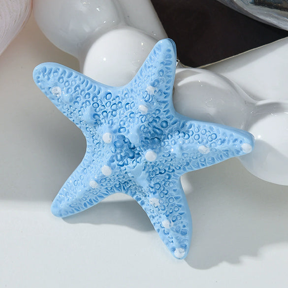 Wholesale Women's Sweet Style Starfish Duckbill Clip Hairpin Headwear Accessories With Glue Processing