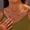 Wholesale Women's Threelayer Geometric Stainless Steel Necklace With Electroplating Niche Light Luxury Style