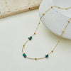 Wholesale Women's Threelayer Geometric Stainless Steel Necklace With Electroplating Niche Light Luxury Style