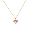 Wholesale Women's Titanium Steel Alloy Heart Shape Electroplated Clavicle Love Necklace