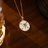Wholesale Women's Titanium Steel And Copper Eightpointed Star Pendant Necklace With Electroplating And O Word Chain Simple Style