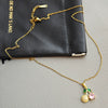 Wholesale Women's Titanium Steel And Copper Fruit Shaped Cherry Micro Inlaid Electroplated Clavicle Necklace