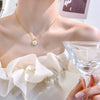 Wholesale Women's Titanium Steel And Copper Jewelry Oil Dripping Daisy Flower Clavicle Chain With Electroplating