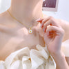 Wholesale Women's Titanium Steel And Copper Jewelry Oil Dripping Daisy Flower Clavicle Chain With Electroplating