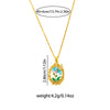 Wholesale Women's Titanium Steel And Copper Tulip Flower Shaped Light Luxury Electroplated Necklace