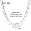 Wholesale Women's Titanium Steel And Stainless Steel Geometric Cuban Clavicle Necklace With Electroplating